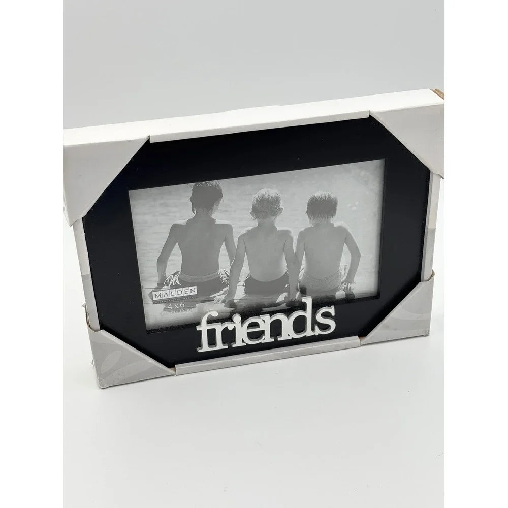 Malden International Designs Picture Friends‎ Black 4x6 Photo Picture Frame